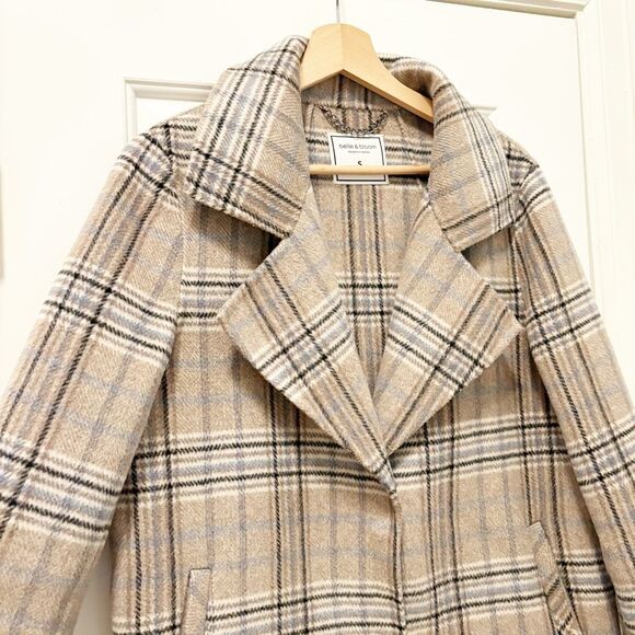 Belle & Bloom Ex-Boyfriend Wool Blend Oversized Jacket Plaid Size S $238.00 - Picture 11 of 13